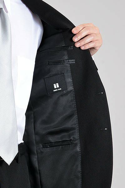A体限定】 礼服 メンズ フォーマルスーツ 2つボタン アジャスター付き