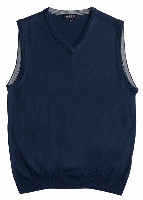 muta MARINE ネイビー Vネックベスト Vネック ニットベスト (RELAX FIT) [全3色] – muta Online Store