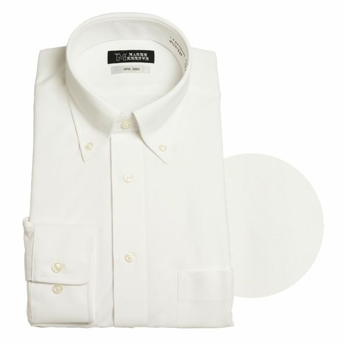 Ｊ：ボタンダウン/ホワイト