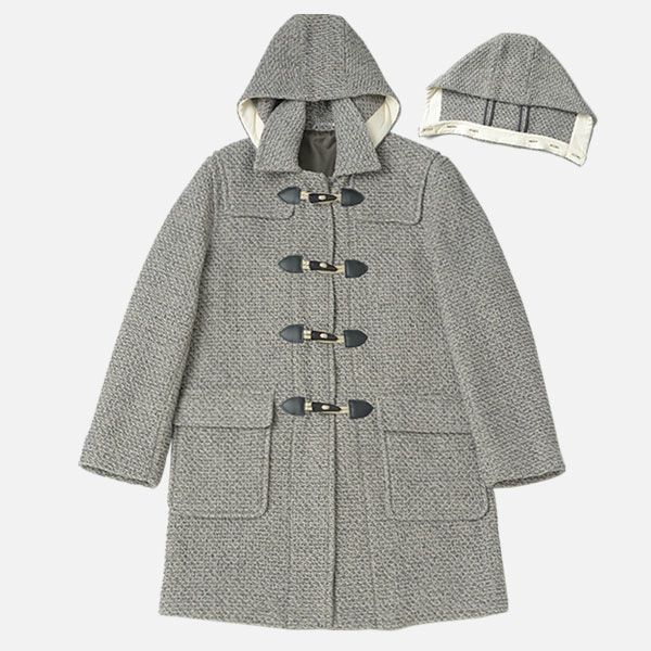 半額】【ネイビー限定】 ダッフルコート フード付コート メンズ